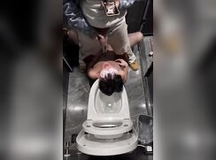 Taking a piss at the toilets