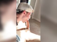 He aint NEVER had his dick sucked like this before