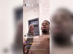 Black boy cums live