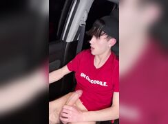 Masturbation in the car.