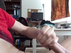 College boy hanging out in his room no one is home