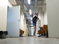 S12A01 - Naked at school - no cum