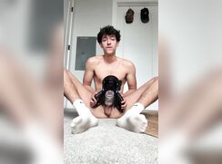 Cute guy using an amazing toy