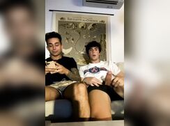 Friend Pulls Out His Cock and Gets Sucked All the Way