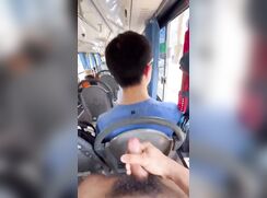 Billy on the bus busts a nut on the guy in front