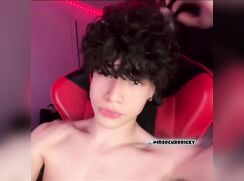 Horny Bi Twink Ricky jerk off compilation