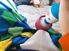 AHV-HD - Precious young teen cums in dino jammies and undies