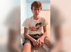 Blonde twink gets a blowjob from his sugar daddy nicely