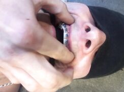 AHV-HD - Testing my new ballgag and braces