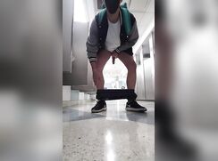 AHV - Jacking off and cumming with my pants down to my ankles at the...