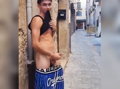 Guy public wanker caught gay porn