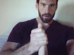 super handsome guy chatting on cam