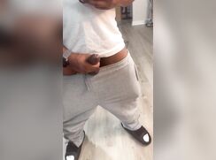 Black amateur - Shootin boy spunk on my big ass mirror