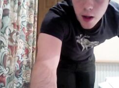British Lad Having a Wank