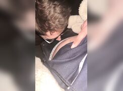 He was is terrified to get caught by his gf