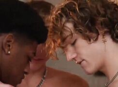 A young white couple brought in a cute black boy for a special night