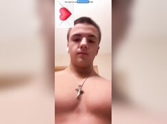 Cute Guy jerks off for a Girl on call