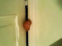 Weird… Cock Cums Trapped In Hinge Of Door