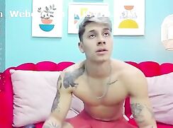 Hot Boy Cumming on Webcam