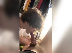 Sexy Gay teen sucking his friends big dick