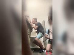 Bathroom Group Suck Orgy
