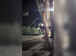 Peeing Naked Outside