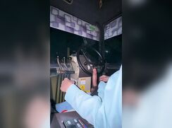 Boy with a big cock, cumming while at work.