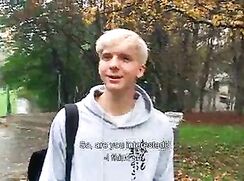 Twink Blonde On His Way Home
