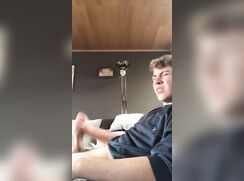 Grumpy Faced While Jerking and Cumming 193