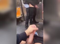 Dirty Subway Fuck: Raw Public Grinding & Ass Grabbing