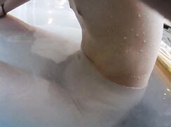 Japanese tall high school boy in the bath No.12