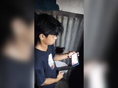 Peeping straight boy ejaculating