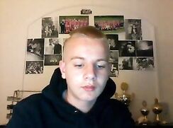 Danish twink shows ass