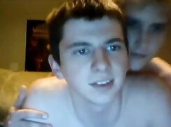 Blond Twink & Chubby Boyfriend Fuck On Webcam