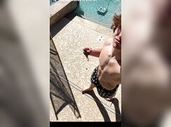 Blonde verbal teen baited on insta jerking
