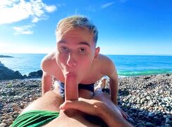 # Friends - Sucking a big dick with a swallowed and gives cum in a tight ass on...