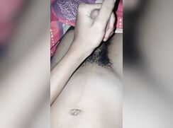 Twink jerks-off POV - lots of cum and pubes - yummy cu