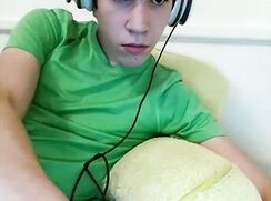 Vintage Smooth Dark Hair College Lad gives his self a Facial - AI Enhanced