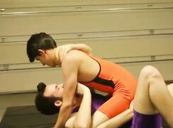 Twinks Wrestle & Coach Fucks One In Shower