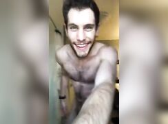 Otter Twink Drinks Own Piss & Cums