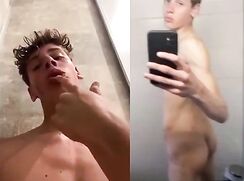 Athletic blond boy multicums II