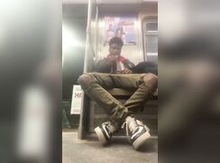 got caught stroking his dick on the train