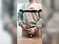 # AHC - Boy jerkinf off and cum in adidas