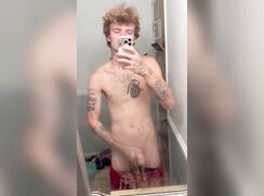 cute tattoed alpha blonde hot bate