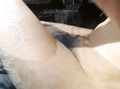 Japanese tall university student in the bath No.21