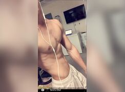 cute blonde snapchating hot clip