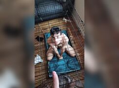 He keeps him locked up so that he fulfills his obligations.