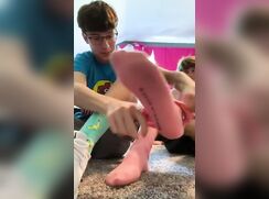 Twinks foot massage