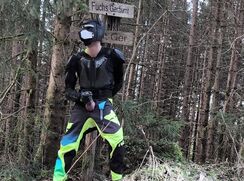 # AHC - Biker puppy jerks off in the woods - Crossroads night expelled fox