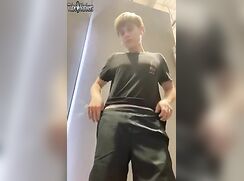 Taking a break from working out to get off